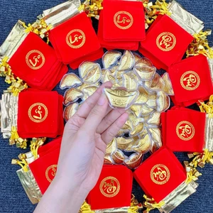 Combo Sỉ 100 Thỏi Vàng Thần Tài Tài Lộc Mạ Vàng Kèm Túi Gấm Phúc, Lộc Siêu Đẹp, Phong Thuỷ , Giá Sỉ