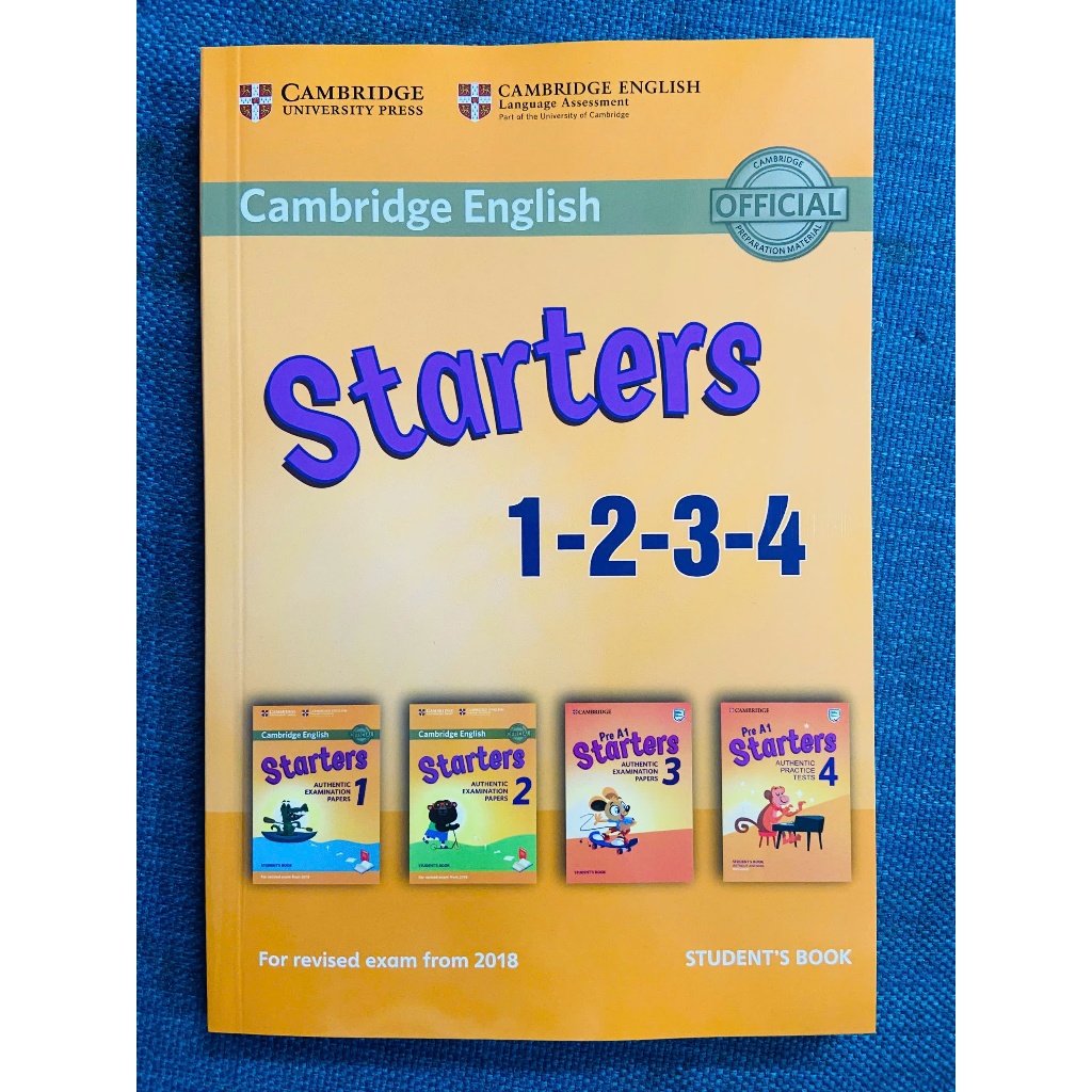 Ảnh Sách - Cambridge English Starter In Gộp 1-4 ( Kèm Mã Quét Đáp Án Và Mp3)-khổ A5 1