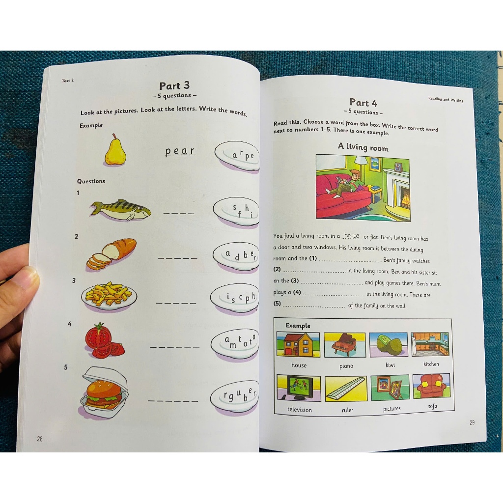 Ảnh Sách - Cambridge English Starter In Gộp 1-4 ( Kèm Mã Quét Đáp Án Và Mp3)-khổ A5 4