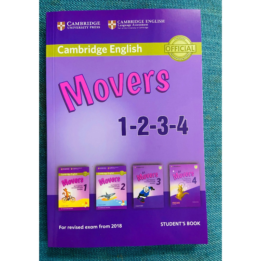 Ảnh Sách - Cambridge English Movers Gộp 4 ( Kèm Mã Quét Đáp Án Và Mp3)-khổ A5 1