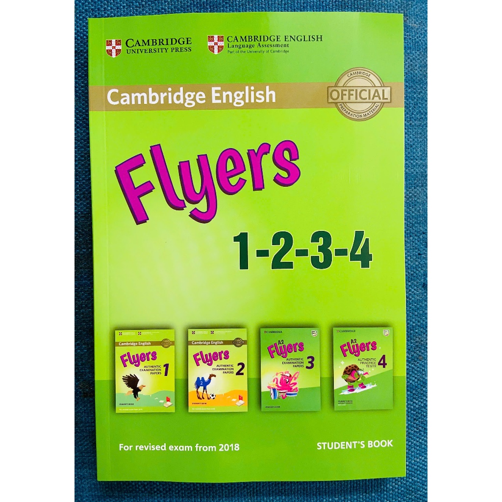 Ảnh Sách - Cambridge English Flyers Gộp 4 ( Kèm Mã Quét Đáp Án Và Mp3)-khổ A5 siêu tiết kiệm 1