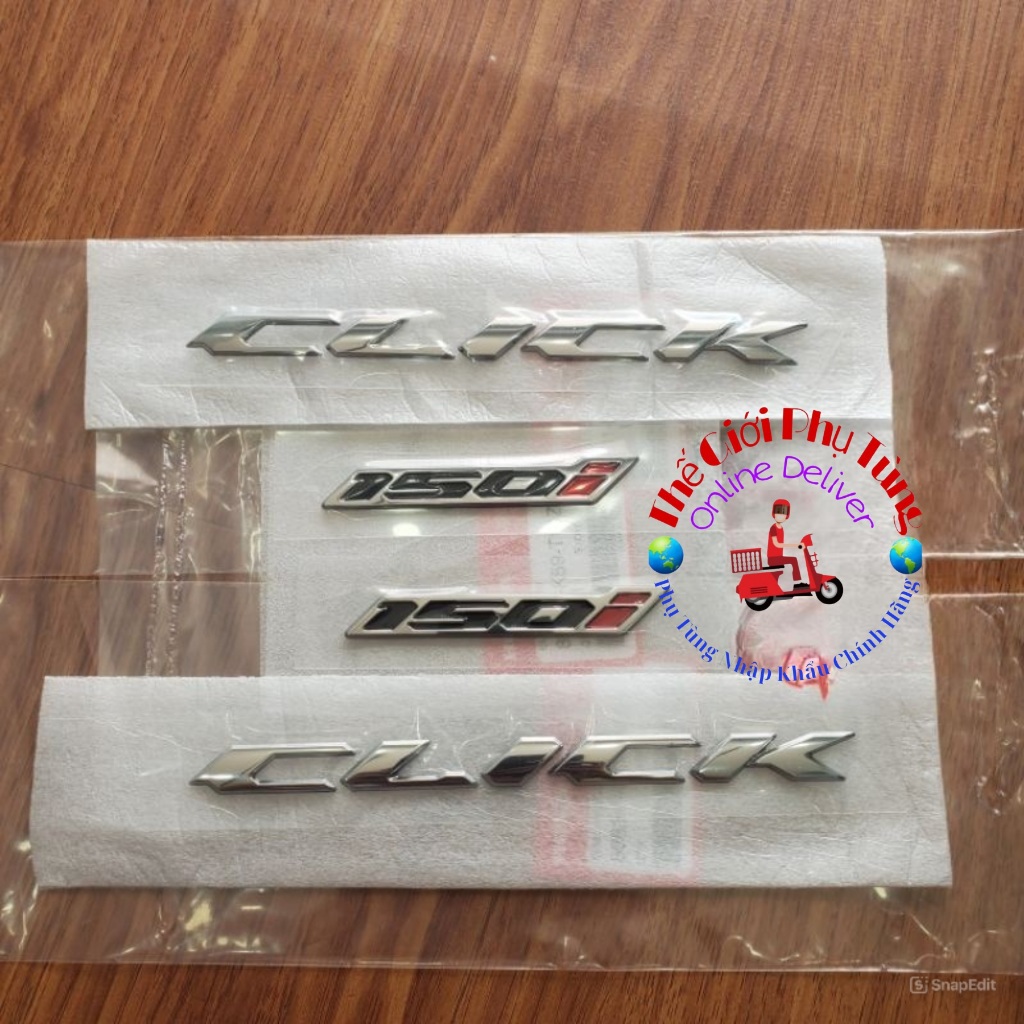 Tem chữ nổi Click 150i zin Honda Thái lan - 86831-K59-T10ZA/ 86641-K59 ...