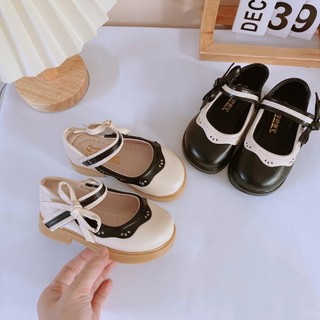 Giầy Búp Bê Quai Nơ Phối Màu Đế Mềm Êm Cho Bé Gái Từ 2-13 Tuổi K193