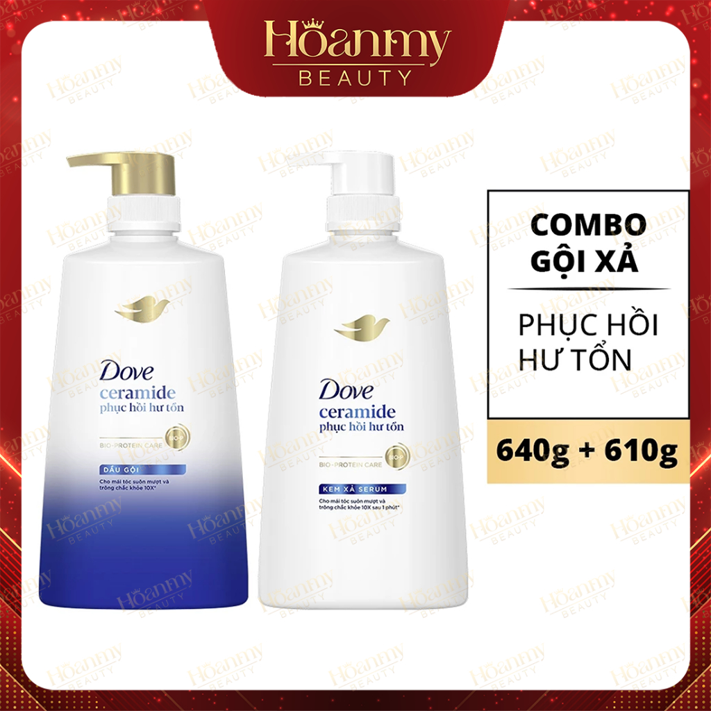 Dầu gội Dove Phục hồi hư tổn | Ngăn gãy rụng tóc 640g, 880g