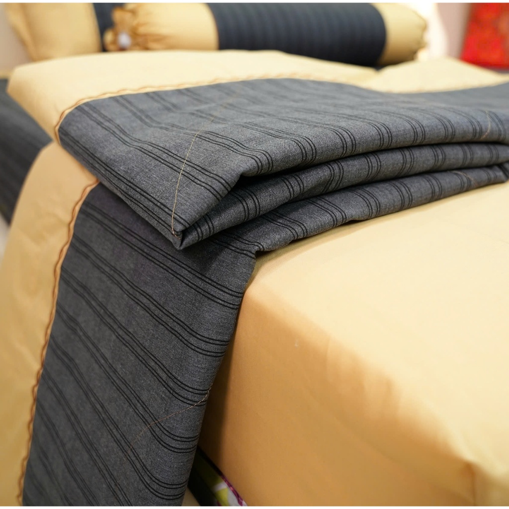 Bộ chăn ga gối drap giường cotton sợi bông Hàn Quốc Julia 262