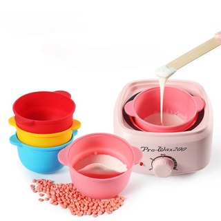 COMBO TIÊU CHUẨN, 100g sáp dừa wax lông cao cấp lyihome, sáp wax nóng kèm chén silicon và que gỗ