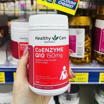 Viên Uống Bổ Tim, Hỗ Trợ Tim Mạch Và Điều Hòa Huyết Áp Coenzyme Q10 hãng Healthy Care của Úc, lọ 100 viên
