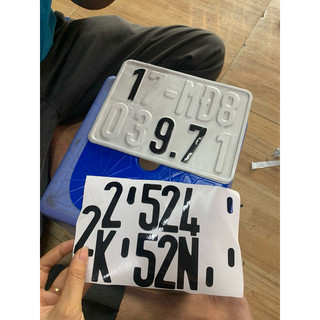 CHỮ SỐ DECAL DÁN XE MÁY PHỤC HỒI BIỂN SỐ CỦ