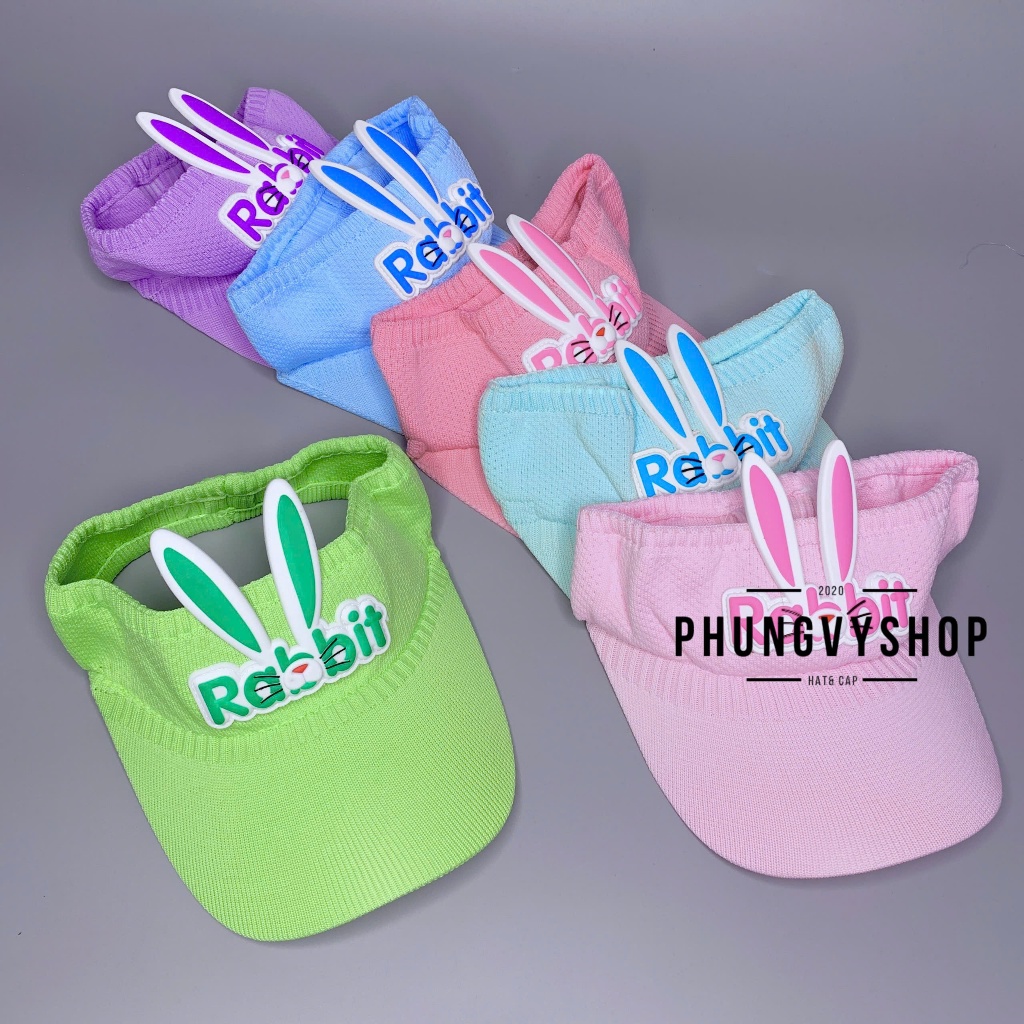 (SALE) Bé 3-10t/ Mũ lưỡi trai cho bé trai bé gái- KÉT HỞ NÓC CHÓP VẢI LEN RABBIT- nón kết trẻ em