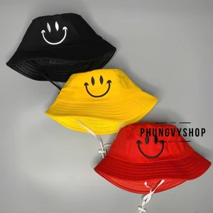 Mũ bucket MẶT CƯỜI- nón VÀNH cho bé