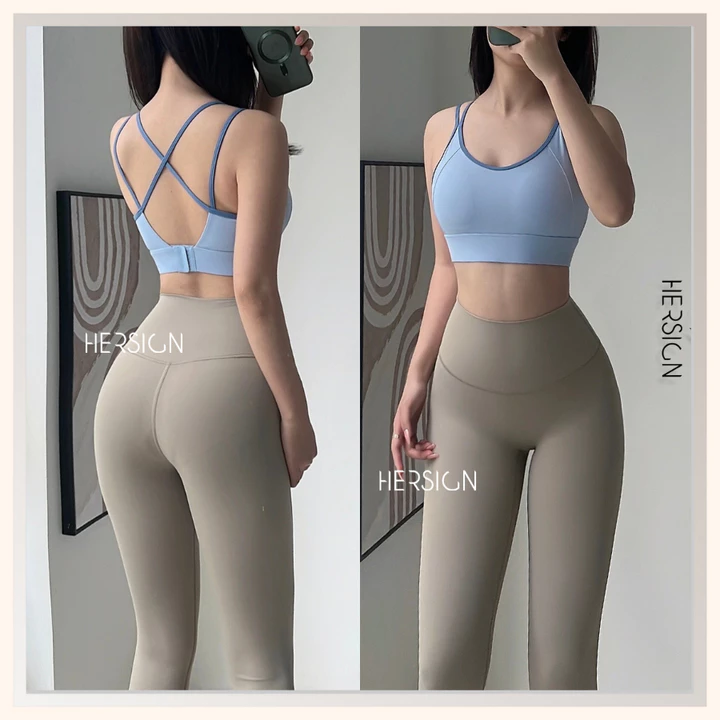 Set đồ tập yoga nữ Đồ tập gym nữ Áo bra quần legging HERSIGN-SMIXB32L20A BST HERSIGN CORELYNE