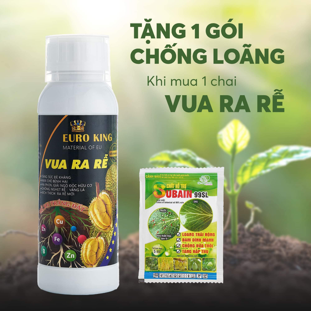 Vua Ra Rễ Euro King 500ml Mua 1 Chai Tặng 1 Gói Chống Loãng | Shopee ...