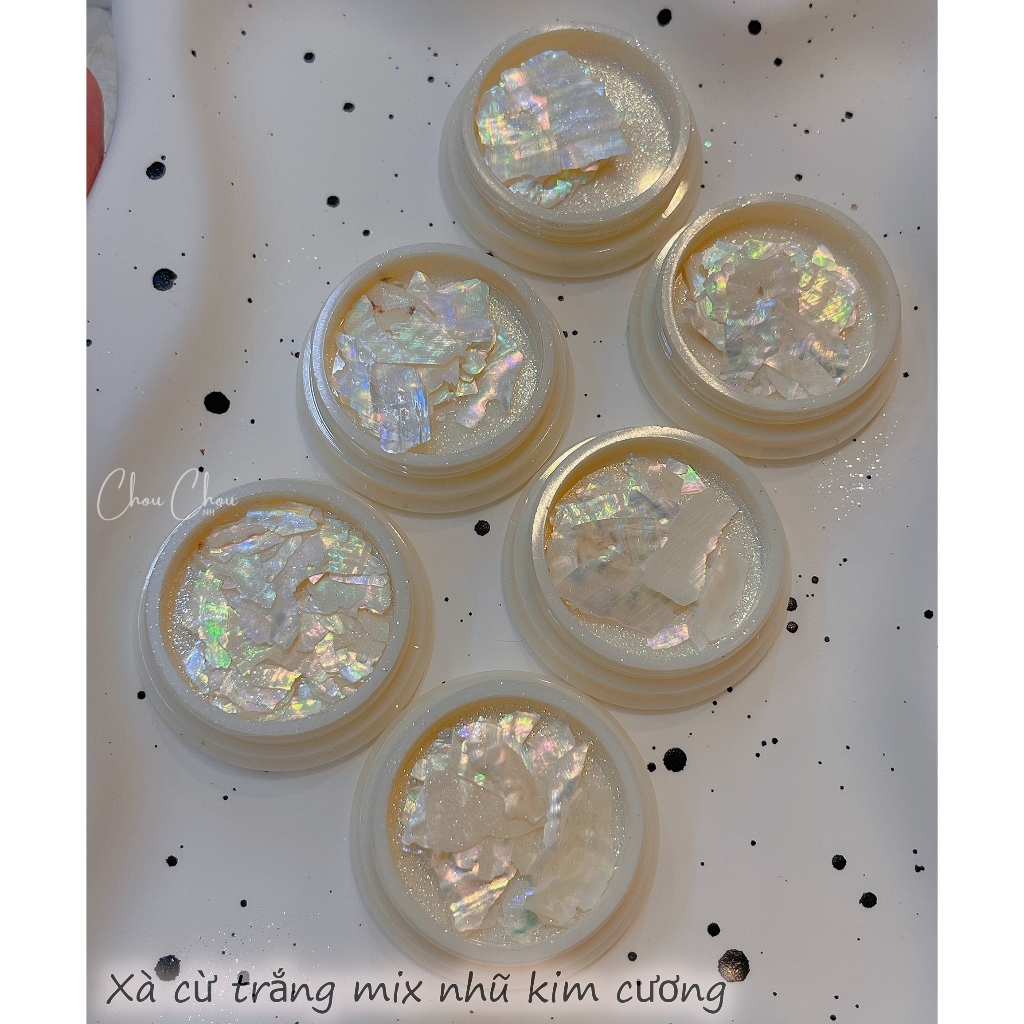 Set nhũ, giấy nhún trang trí móng, set nhũ cánh to, nhũ ẩn