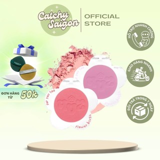 [4U2] Phấn Má Hồng 4U2 Vỏ Hoa Trong Suốt Thuần Chay Mịn Lì Lâu Trôi Flower Blush 3.3g
