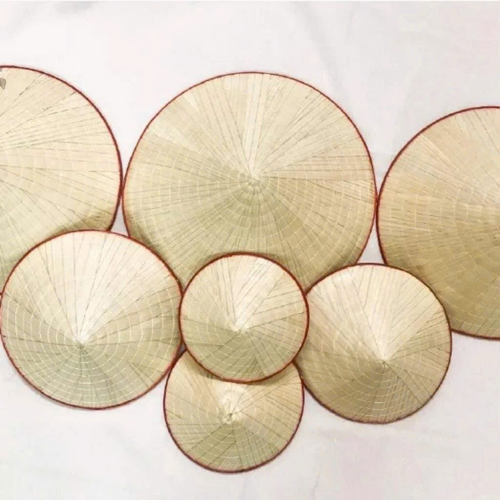 Nón Lá Trang Trí Đủ Size đến 35cm Trang Trí Mầm Non,Quán Cà Phê, Nhà Cửa, Cho Trẻ Múa