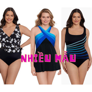 Size 24 (95-100kg) Váy bơi kín đáo che bụng, bikini bigsize chùm mông hàng VNXK hãng Longitude