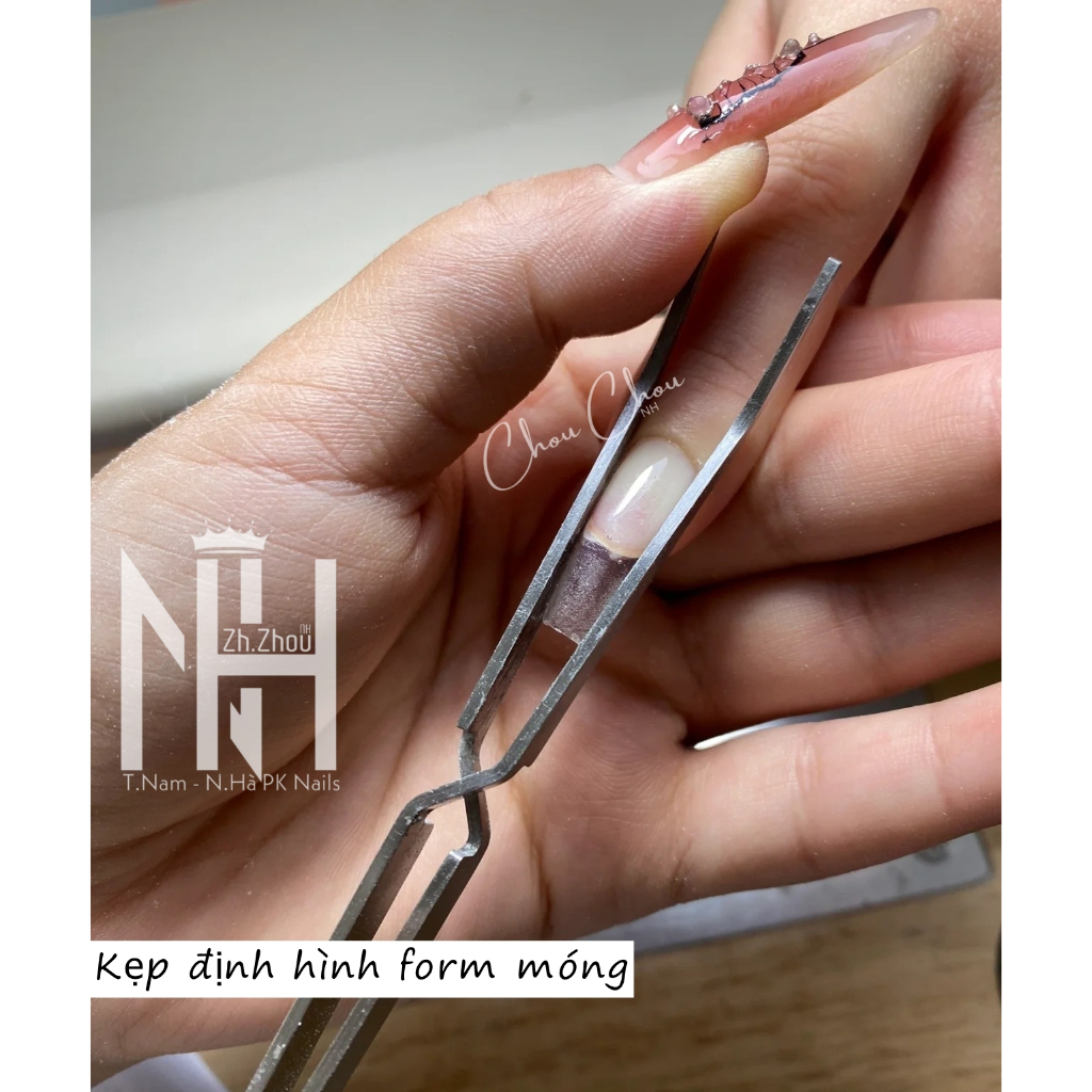 kẹp form móng, Kẹp định hình móng bột/lụa/gel/giấy nhíp tạo phom móng cực đẹp chuyên dụng cho dân làm móng