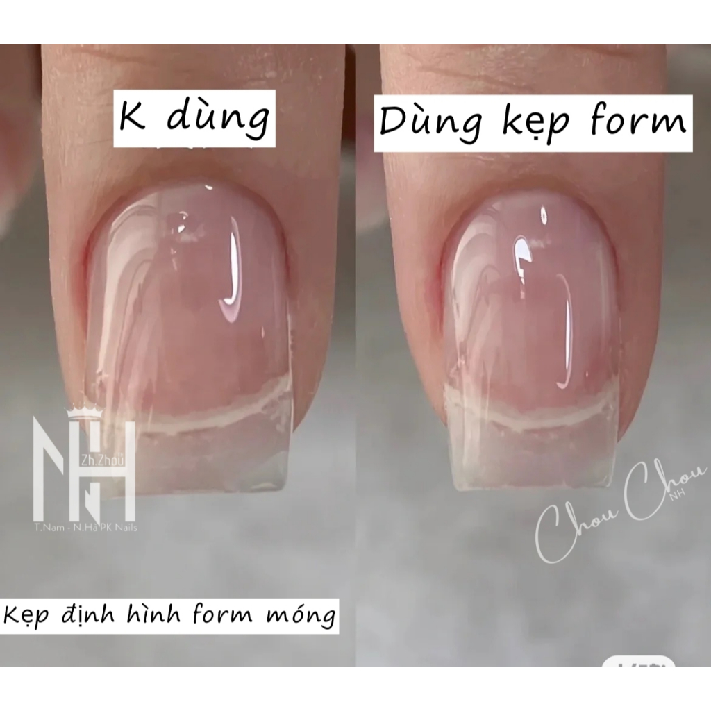 kẹp form móng, Kẹp định hình móng bột/lụa/gel/giấy nhíp tạo phom móng cực đẹp chuyên dụng cho dân làm móng