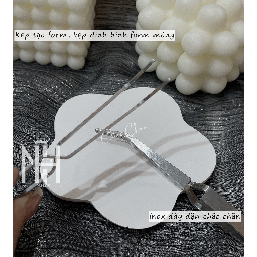 kẹp form móng, Kẹp định hình móng bột/lụa/gel/giấy nhíp tạo phom móng cực đẹp chuyên dụng cho dân làm móng