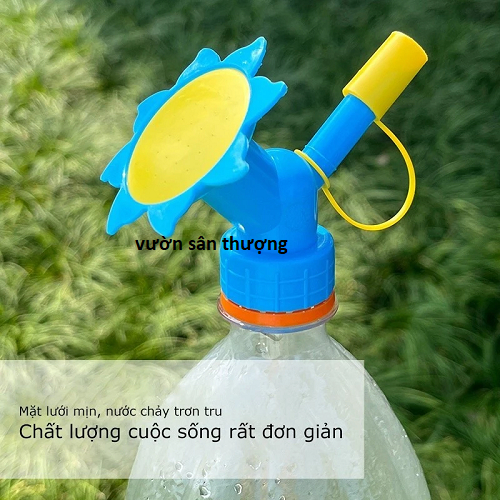 1 Đầu Vòi Tưới Cây, Hoa Gắn Vào Chai Nước Tiện Dụng, 9x7cm, Đầu Sen 5cm, (Không Bao Gồm Chai Nhựa)