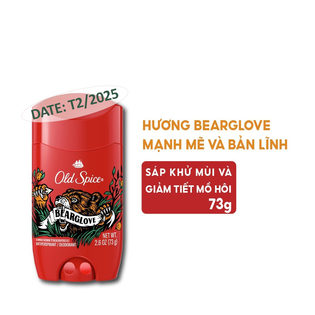 Ảnh Lăn sáp khử mùi và ngăn tiết mồ hôi cho nam Old Spice 73g chính hãng của Mỹ Timber | Bearglove | Fiji | Wolfthorn 2
