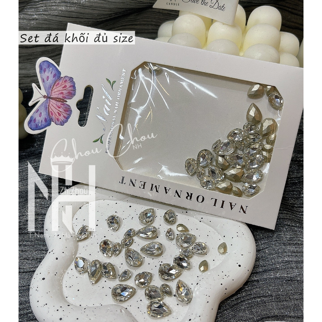 Set đá khối  mix, đá khối trang trí móng,đá khối đủ size,đá khối cao cấp không bong chân, đá chân nhọn