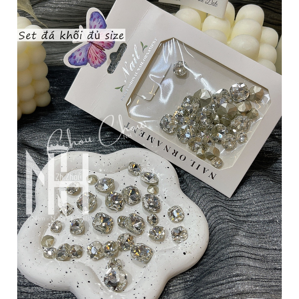 Set đá khối  mix, đá khối trang trí móng,đá khối đủ size,đá khối cao cấp không bong chân, đá chân nhọn