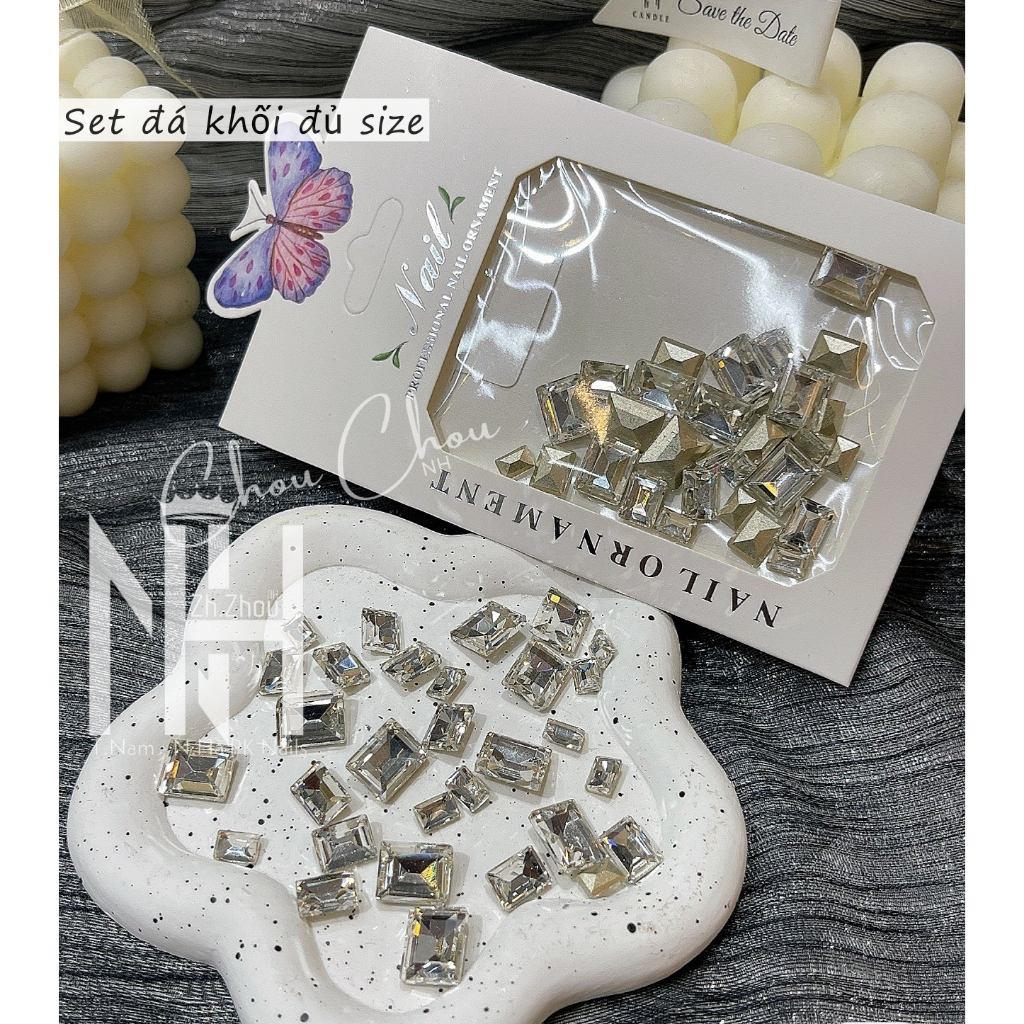 Set đá khối  mix, đá khối trang trí móng,đá khối đủ size,đá khối cao cấp không bong chân, đá chân nhọn
