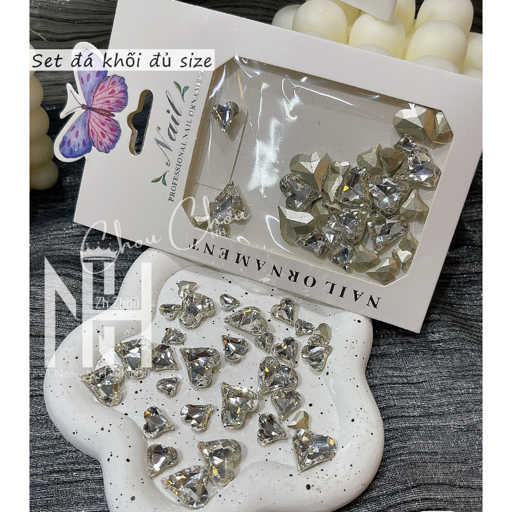 Set đá khối  mix, đá khối trang trí móng,đá khối đủ size,đá khối cao cấp không bong chân, đá chân nhọn