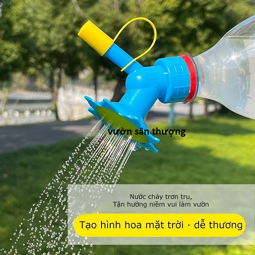 1 Đầu Vòi Tưới Cây, Hoa Gắn Vào Chai Nước Tiện Dụng, 9x7cm, Đầu Sen 5cm, (Không Bao Gồm Chai Nhựa)