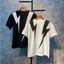 Áo thun 2 tia sét cổ tròn, áo hotren thời trang 2024 Menswear Cotton poly dày dặn co giãn ob1060