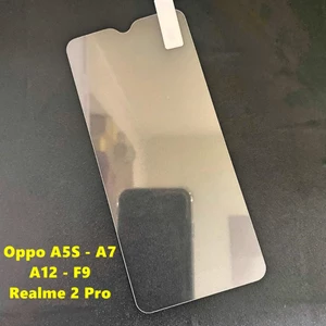 Dán cường lực chống trầy Oppo A5S - A7 - A12 - F9 - Realme 2 Pro Không Full Màn Hình