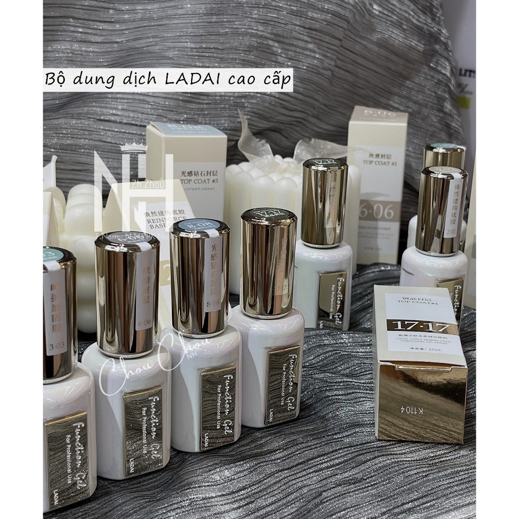 Top Ladai. Base top Ladai cao cấp. Top siêu bóng ladai, Cứng Móng ladai Phụ kiện nail chính hãng