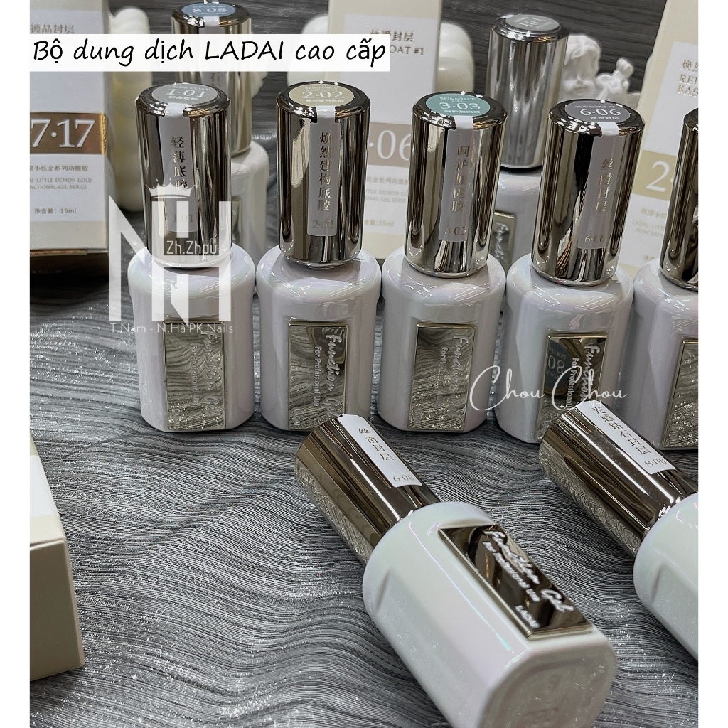 Top Ladai. Base top Ladai cao cấp. Top siêu bóng ladai, Cứng Móng ladai Phụ kiện nail chính hãng