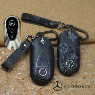 Bao da chìa khoá Mercedes S-Class W223 bọc chìa khoá Mercedes 2022-2024,ốp chìa khóa Mercedes-benz (M3 MÓC D)