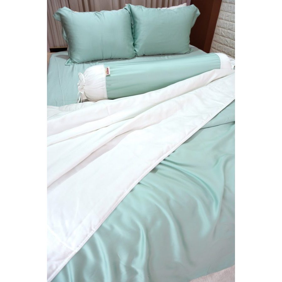 Bộ chăn ga gối ra giường lụa tencel siêu mềm mịn Hàn Quốc Julia 826