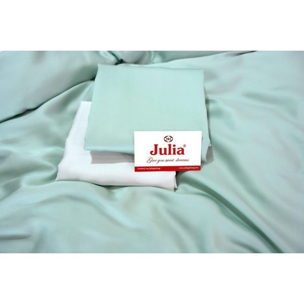 Bộ chăn ga gối ra giường lụa tencel siêu mềm mịn Hàn Quốc Julia 826