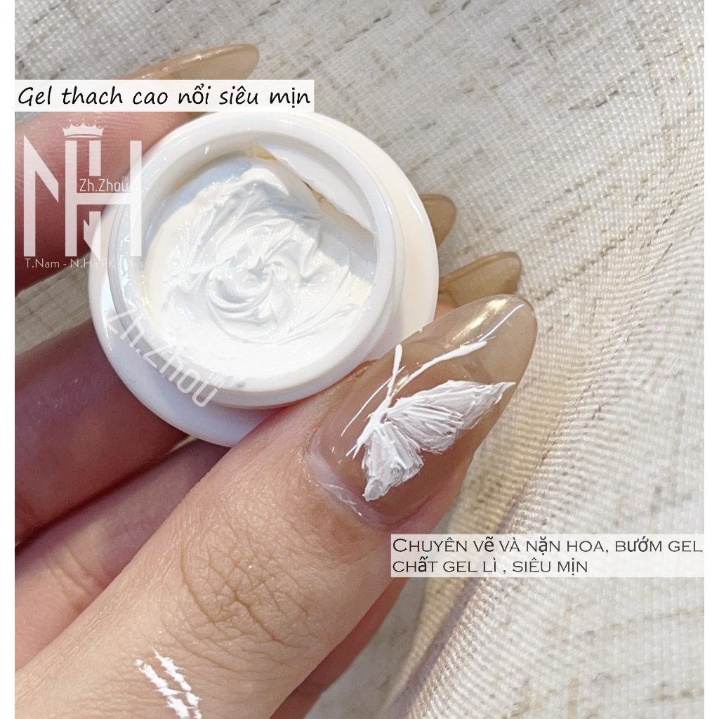 Gel thạch cao nổi mịn, Gel thạch cao lì mịn chuyên Vẽ, Đắp, Nặn cánh hoa,