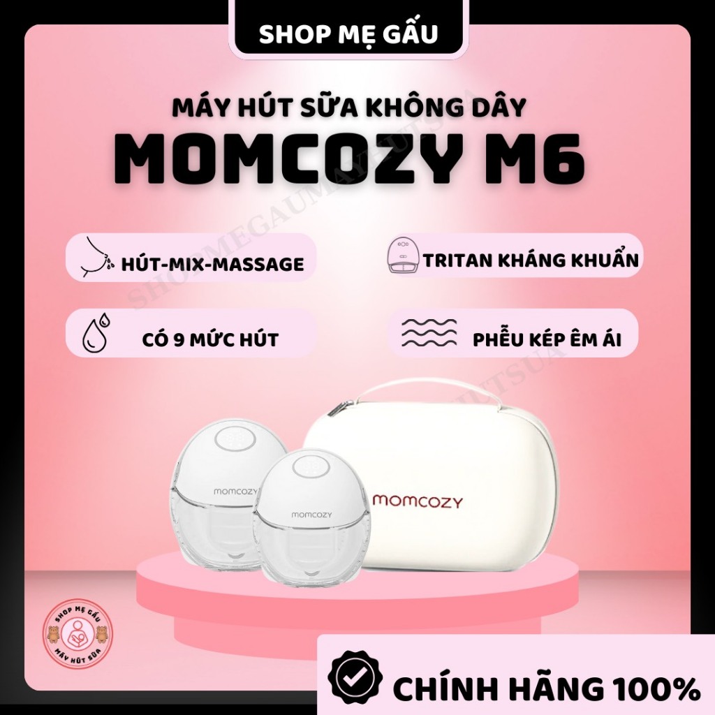 Máy hút sữa Momcozy m6 chính hãng