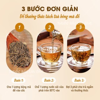 Bông mã đề khô 100g, cây mã đề, thơm, sạch - Lãn Ông