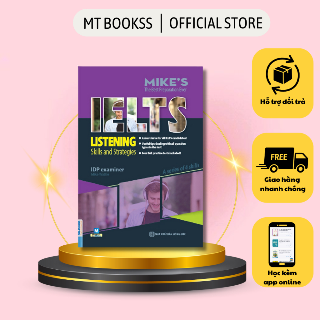 Sách - Ielts Listening - Skills And Strategies - Cho Người Luyện Thi Ielts - Học Kèm Online- MCBooks