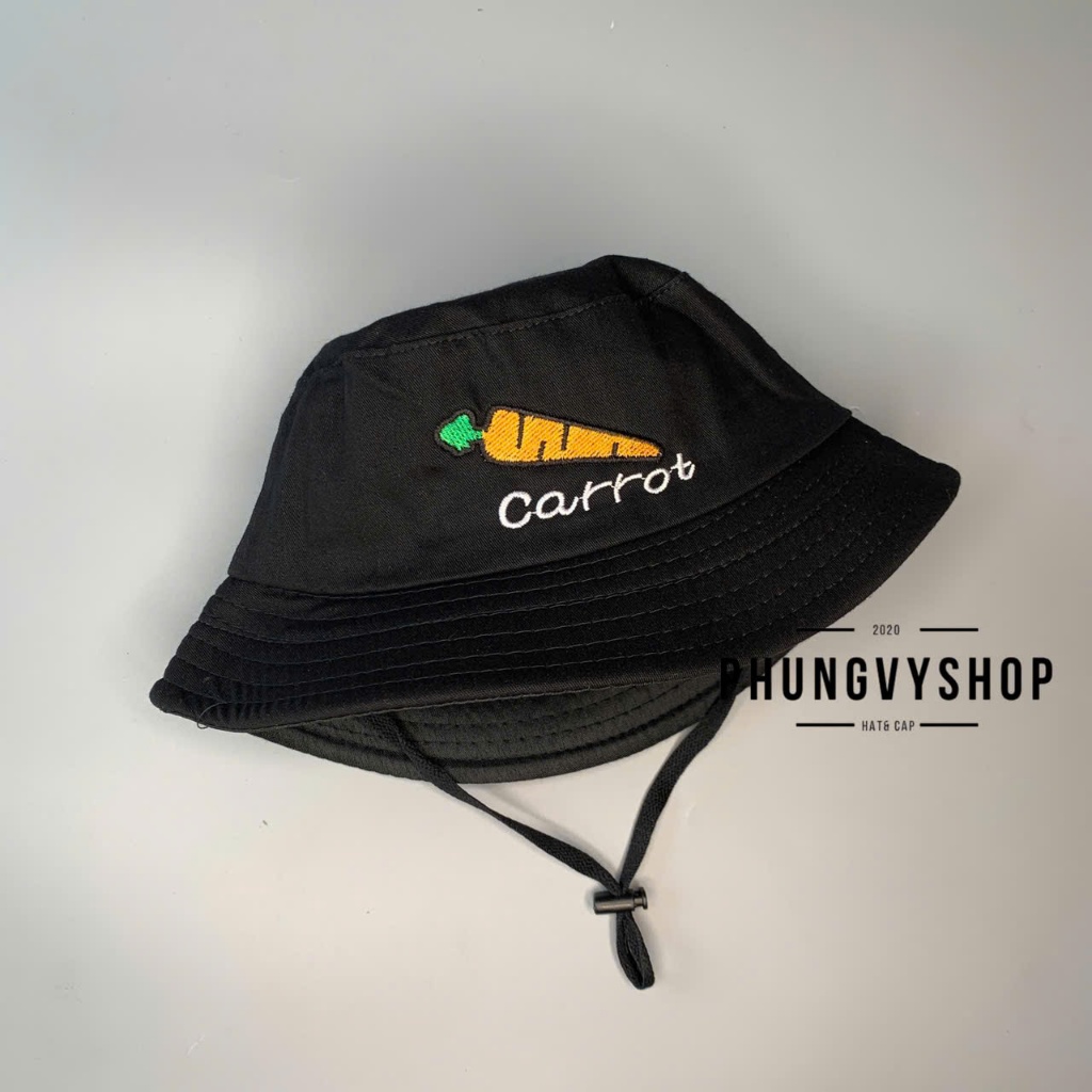 Bé 2-5 tuổi/ Vđ 52cm- Mũ bucket tai bèo vành trai gái trẻ em phungvyshop- Nón / Bo trung CAMCAROTVANG TX /