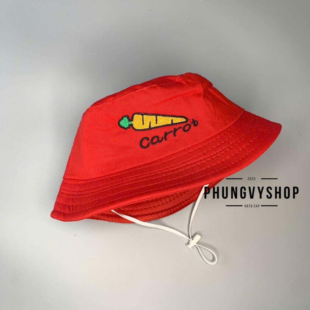 Bé 2-5 tuổi/ Vđ 52cm- Mũ bucket tai bèo vành trai gái trẻ em phungvyshop- Nón / Bo trung CAMCAROTVANG TX /