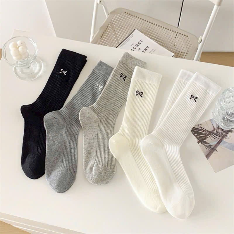 SÉT 10 ĐÔI TẤT CỔ CAO IN NƠ MẪU MỚI TT41