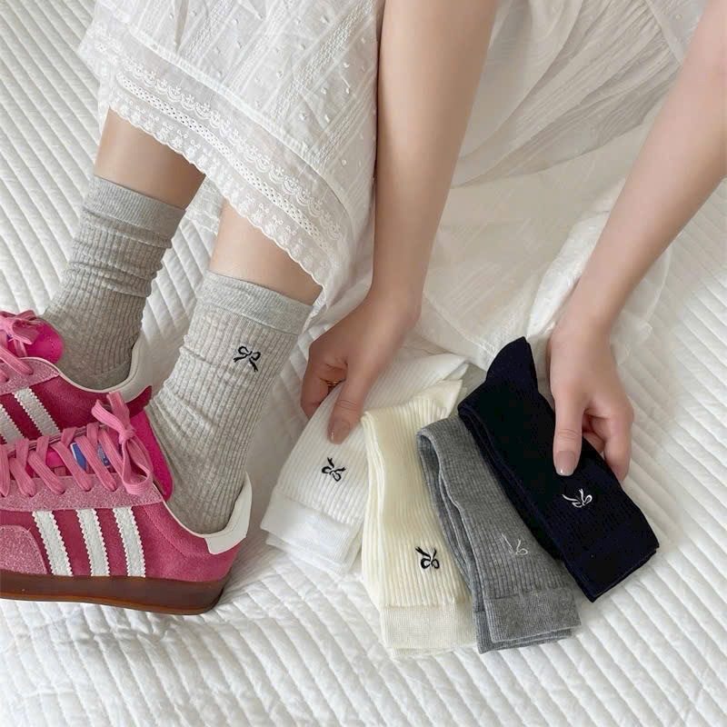 SÉT 10 ĐÔI TẤT CỔ CAO IN NƠ MẪU MỚI TT41