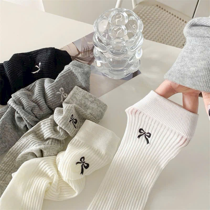 SÉT 10 ĐÔI TẤT CỔ CAO IN NƠ MẪU MỚI TT41