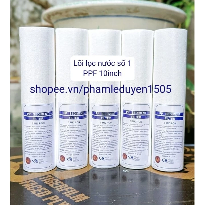 Combo Bộ 10 lõi lọc số 1 PP (lõi lọc số 1) dùng cho các loại máy lọc nước