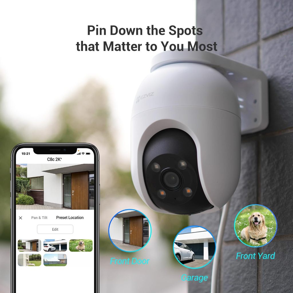 Ảnh Camera ezviz  C8C 2K+, C8C 3K wifi ngoài trời siêu nét,xoay 360, đàm thoại 2 chiều, có màu đêm 1