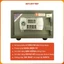 Két Sắt Mini Thông Minh Việt Tiệp K210DT Điện Tử Chống Cháy Khách Sạn Chuẩn Phong Thủy Để Tủ Quần Áo Hàng Chính Hãng