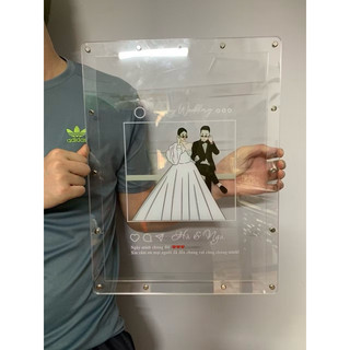 Tranh rót cát mica trong suốt vẽ line màu